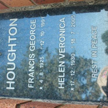 HOUGHTON Francis George 1925-1991 &amp; Helen Veronica 1930-2005