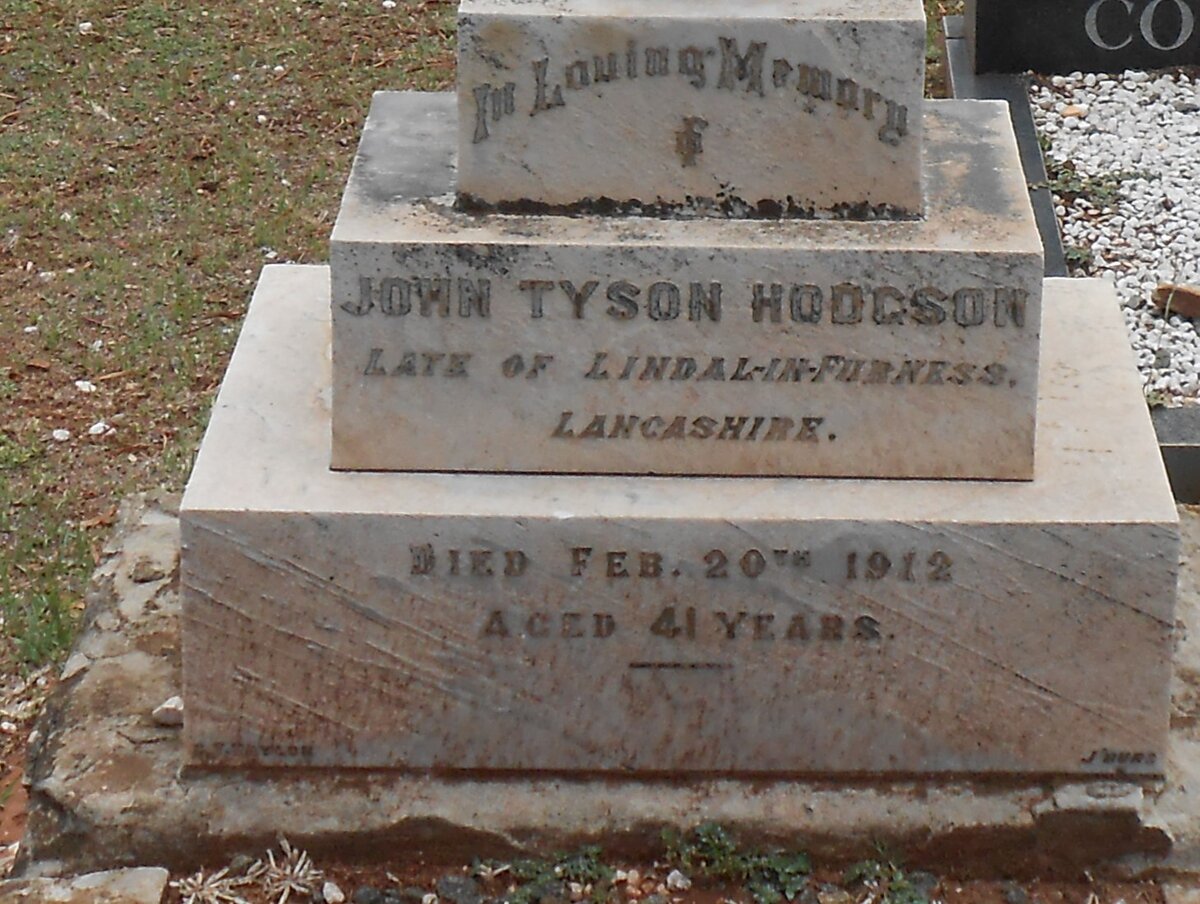 HODGSON John Tyson -1912