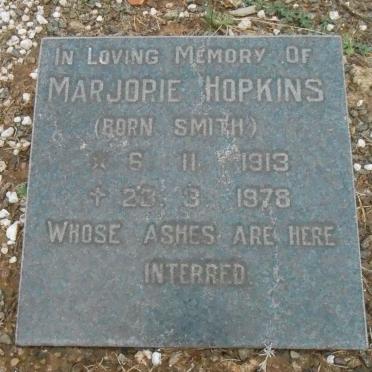 HOPKINS Marjorie nee SMITH 1913-1978