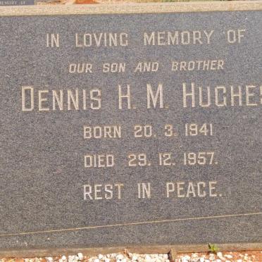 HUGHES Dennis H.M. 1941-1957