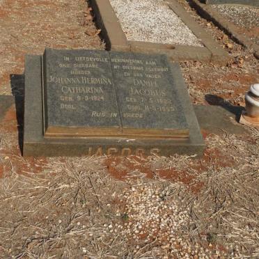 JACOBS Daniel Jacobus 1922-1963 &amp; Johanna Hermina Catharina 1924-