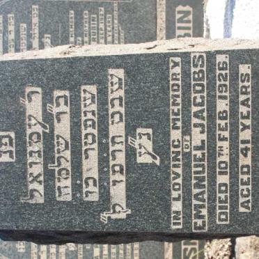 JACOBS Emanuel -1926