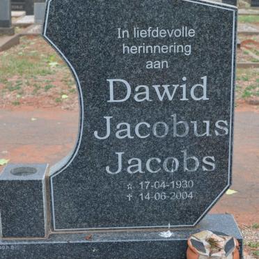 JACOBS Dawid Jacobus 1930-2004