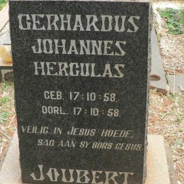 JOUBERT Gerhardus Johannes Herculas 1958-1958
