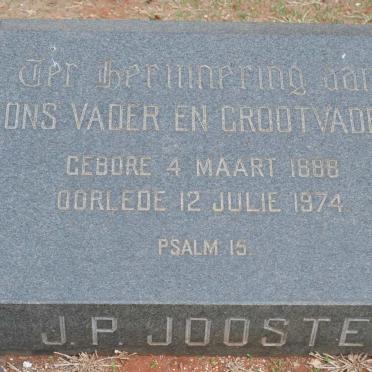 JOOSTE J.P. 1888-1974