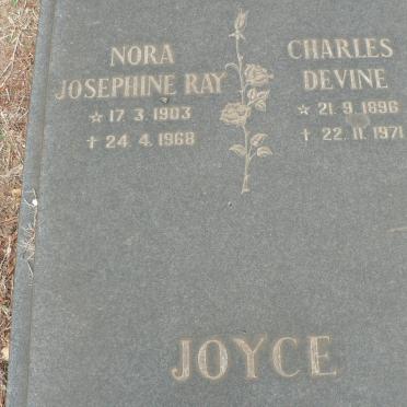 JOYCE Charles Devine 1896-1971 &amp; Nora Josephine Ray 1903-1968