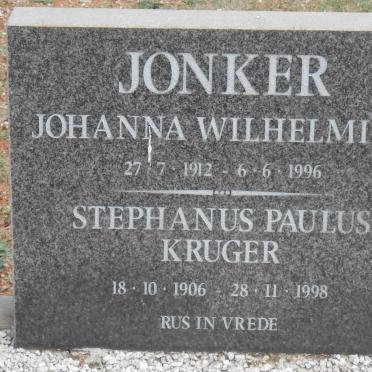 JONKER Stephanus Paulus Kruger 1906-1998 &amp; Johanna Wilhelmina 1912-1996