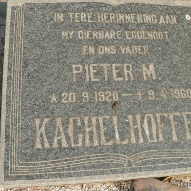 KACHELHOFFER Pieter M. 1920-1960
