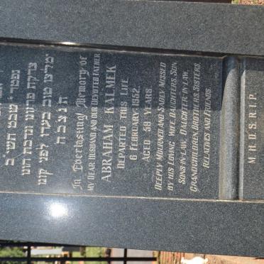 KALMEK Abraham -1952