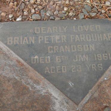 KEENAN James Edward -1922 & Sarah Ann -1961 :: FARQUHARSON Brian Peter -1961