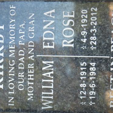 KIRKBY William 1915-1984 &amp; Edna Rose 1920-2012