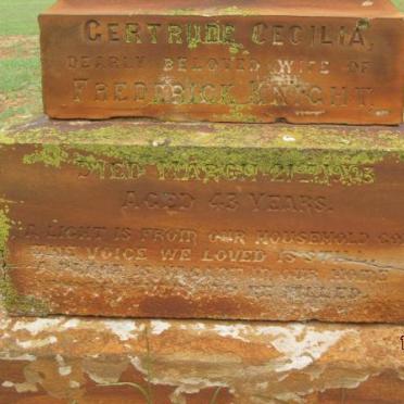 KNIGHT Gertrude Cecilia -1903