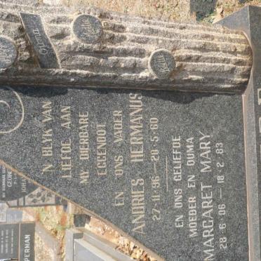 KOTZE Andries Hermanus 1896-1960 &amp; Margaret Mary 1906-1983