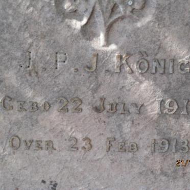 KÖNIG J.P.J. 1912-1913