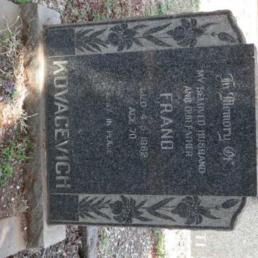 KOVACEVICH Frano -1962