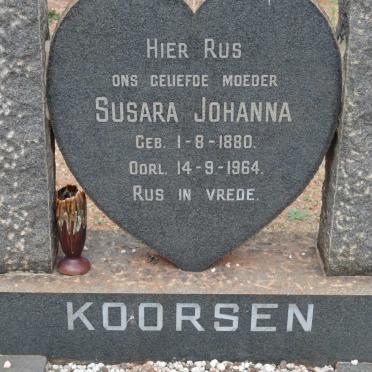 KOORSEN Susara Johanna 1880-1964