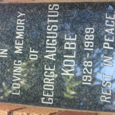 KOLBE George Augustus 1928-1989