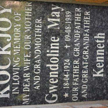 KOCKJOY Kenneth 1925-2012 &amp; Gwendoline May 1924-1989
