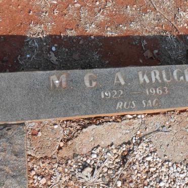 KRUGEL M.C.A. 1922-1963