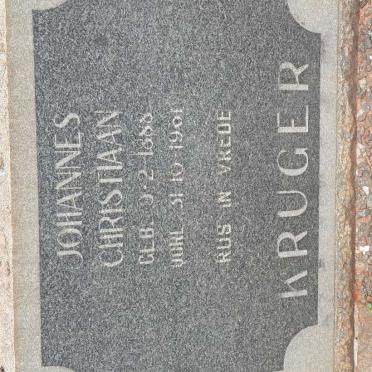 KRUGER Johannes Christiaan 1888-1961