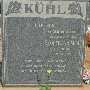 KÜHL Stoffelina M.M. 1915-1973