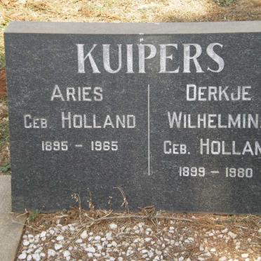 KUIPERS Aries 1895-1965 &amp; Derkje Wilhelmina HOLLAND 1899-1980