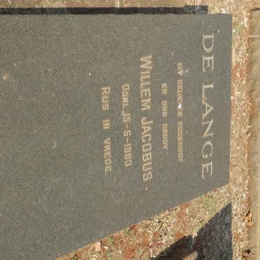 LANGE Willem Jacobus, de -1963