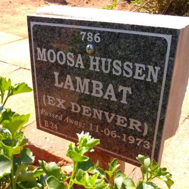 LAMBAT Moosa Hussen -1973