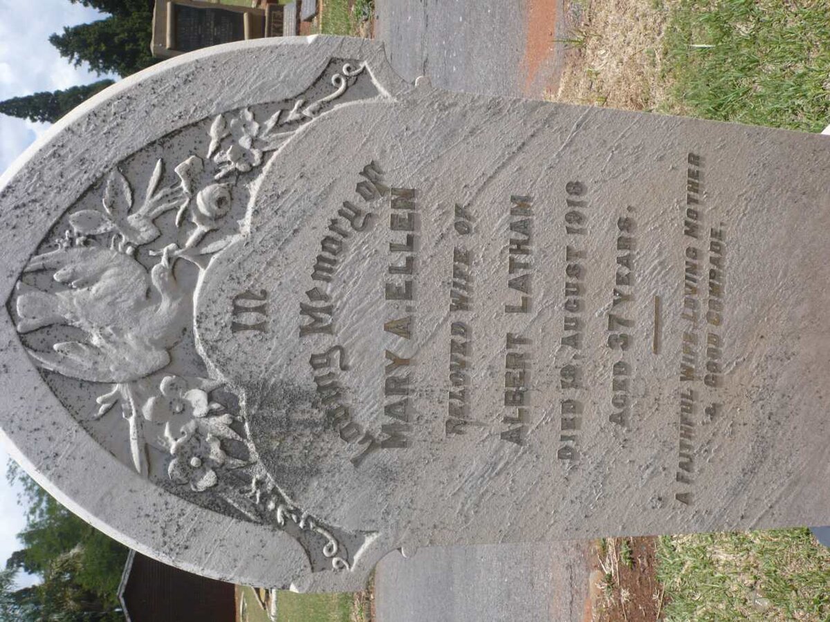 LATHAM Mary A. Ellen -1918