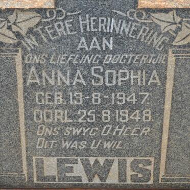 LEWIS Anna Sophia 1947-1948