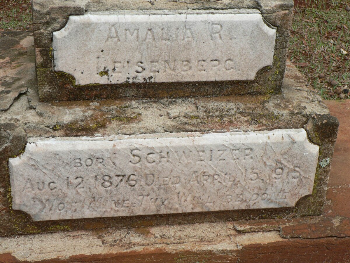 LEISENBERG Amalia R. nee SCHWEIZER 1876-1915