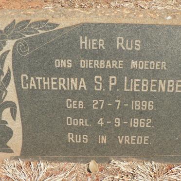 LIEBENBERG Catherina S.P. 1896-1962