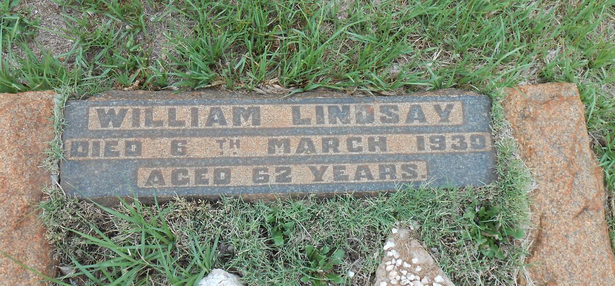 LINDSAY William -1930