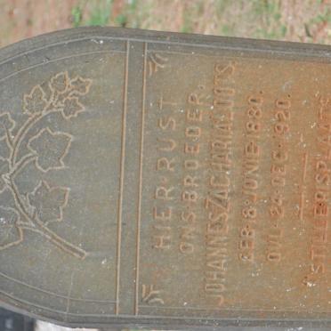 LOOTS Johannes Zacharia 1880-1920