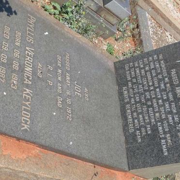 LONZAR Joe -1972 &amp; Ivy -1967 :: KEYLOCK Phyllis Veronica 1923-1987