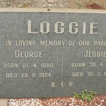 LOGGIE George 1880-1924 &amp; Jessie 1878-1969