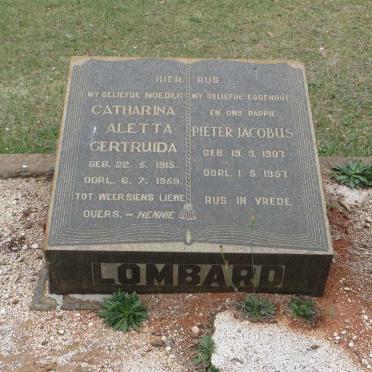 LOMBARD Pieter Jacobus 1907-1957 &amp; Catharina Aletta Gertruida 1915-1959