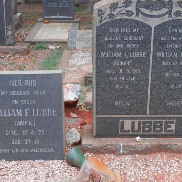 LUBBE William F. -1950 :: LUBBE William F. -1965 :: LUBBE William F. -1973