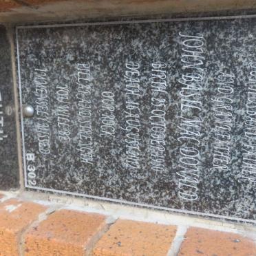 MacDONALD John Basil 1950-2012