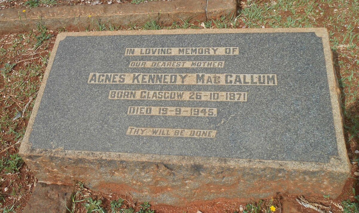 MacCALLUM Agnes Kennedy 1871-1945
