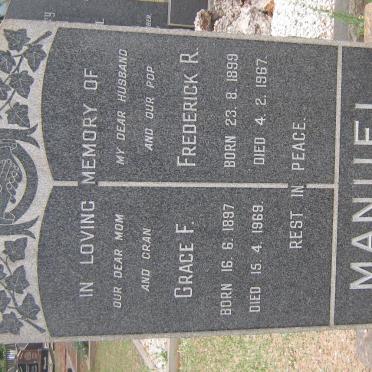 MANUEL Frederick R. 1899-1967 &amp; Grace F. 1897-1969