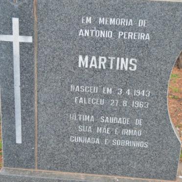 MARTINS Antonio Pereira 1943-1963