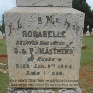 MATTHEWS Rosabelle -1904