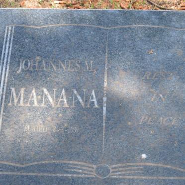 MANANA Johannes M. -1939