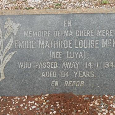 McKIE Emilie Mathilde Louise nee LUYA -1946