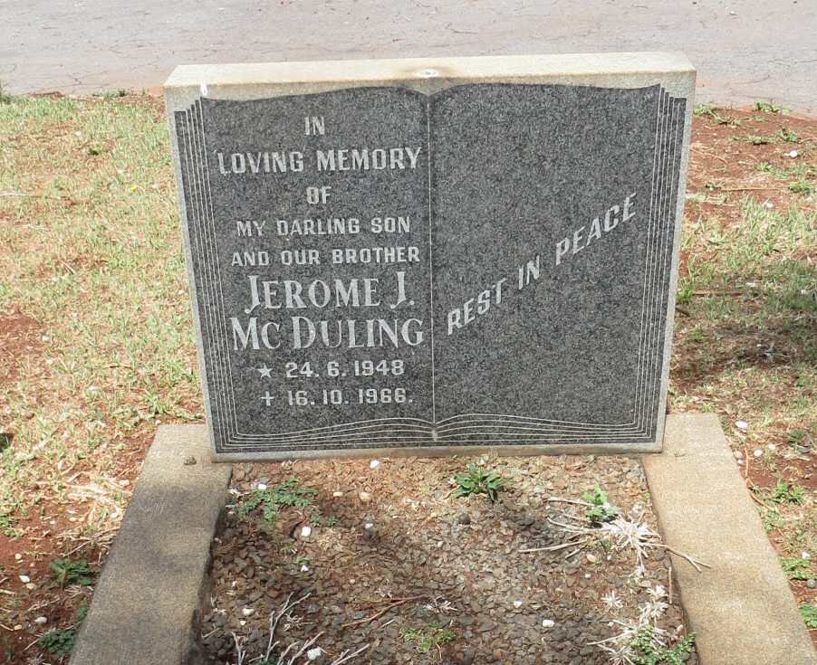 McDULING Jerome J. 1948-1966