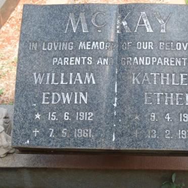 McKAY William Edwin 1912-1961 &amp; Kathleen Ethel 1914-1970
