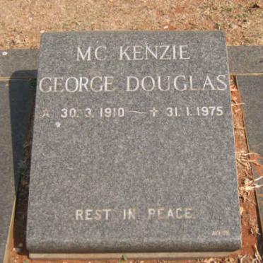 McKENZIE George Douglas 1910-1975