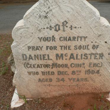 McALISTER Daniel -1904