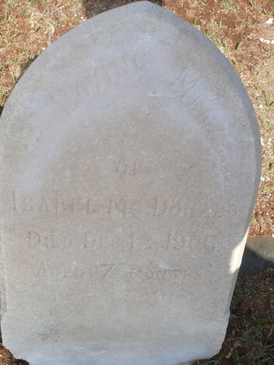 McDONALD Isabel -1906